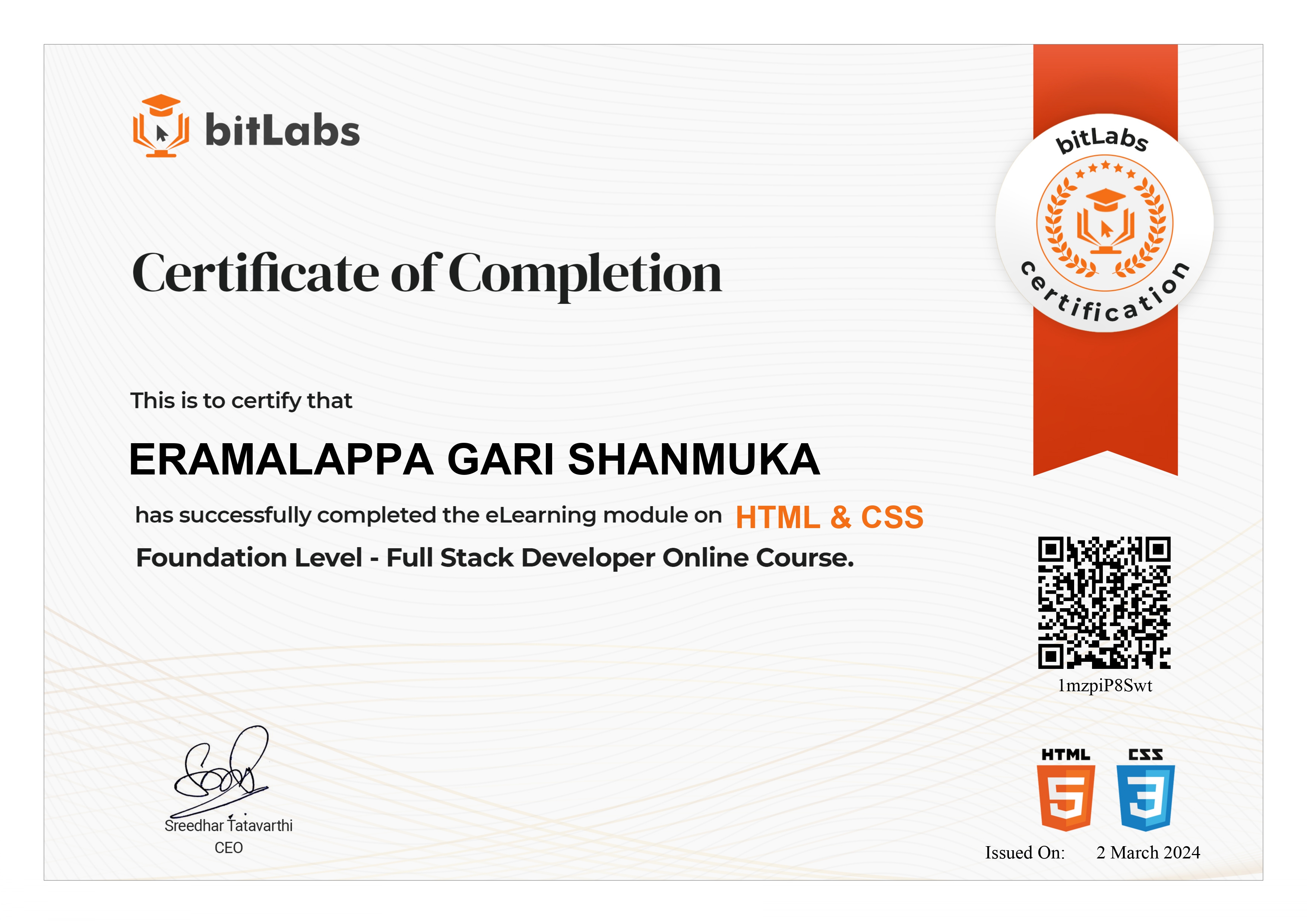 Certificate 2